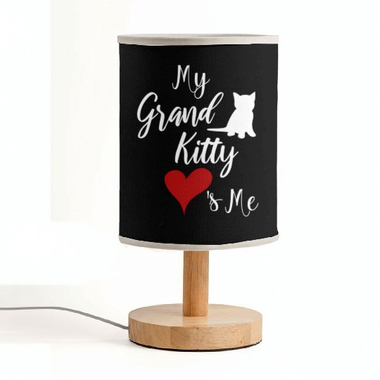My Grandkitty Loves Me Grandma Of Cats Or Kittens Fabric Lamps