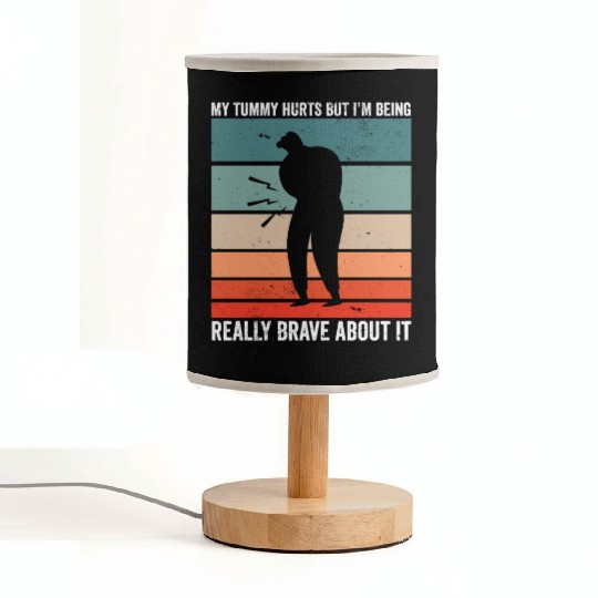 Funny Tummy Ache Survivor My Tummy Hurts Celiac Fabric Lamps