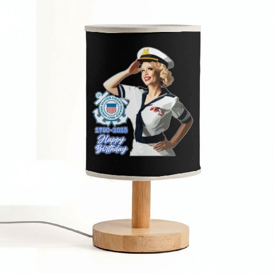 U.S. Coast Guard 233rd Birthday Fabric Lamps