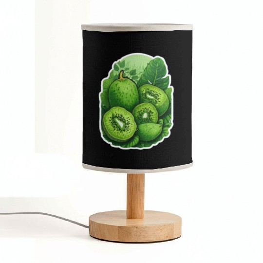 Green Kiwi Pattern Sticker Fabric Lamps