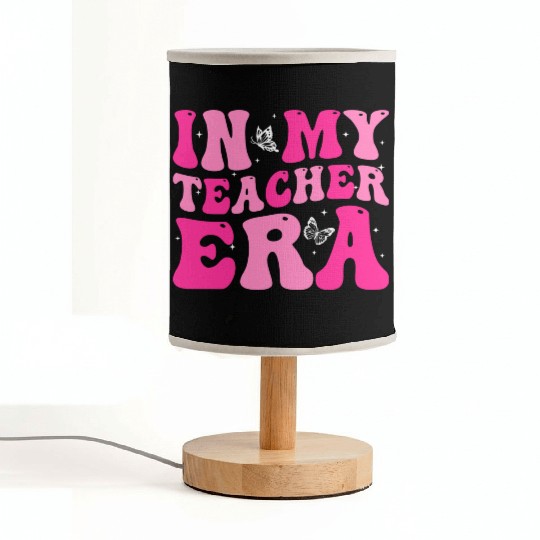 In My Teacher Era Back To School Retro Groovy Fabric Lamps