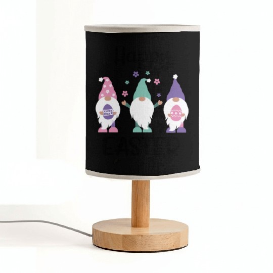 Happy Easter 2020 Gnome Egg Hunt Fabric Lamps