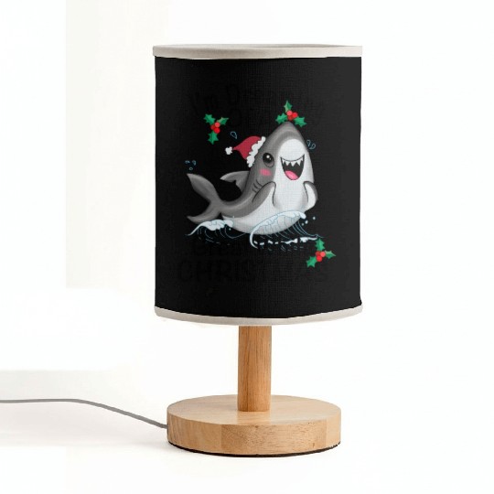 Great White Christmas Fabric Lamps