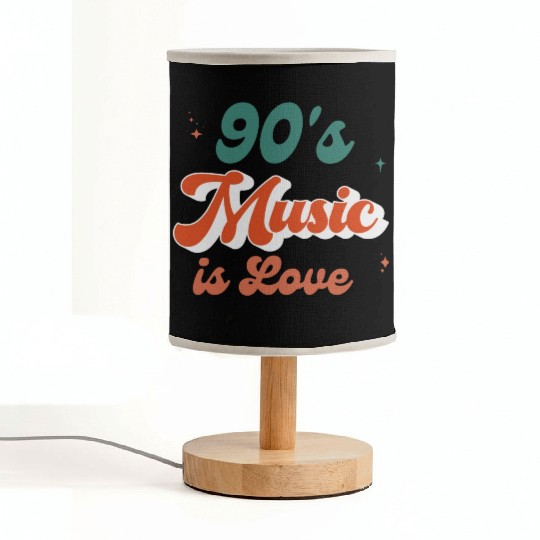 90s Music Is Love Music Is Life 90s Music Lover Fabric Lamps