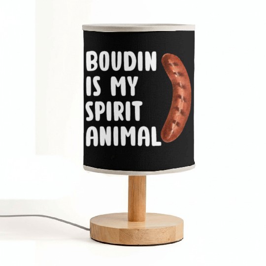 Boudin is My Spirit Animal, Funny Louisiana Cajun Fabric Lamps