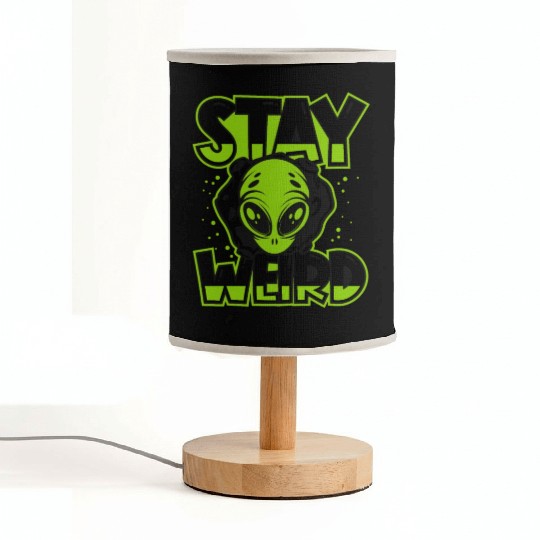 Stay Weird Extraterrestrial Ufo Conspiracy Alien Fabric Lamps