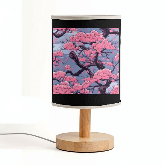 Anime Euphoria: Fantasy Cherry Blossom Dreamscape Fabric Lamps