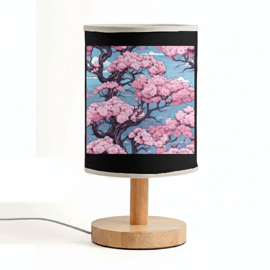 Anime Euphoria: Fantasy Cherry Blossom Dreamscape Fabric Lamps