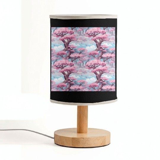 Anime Euphoria: Fantasy Cherry Blossom Dreamscape Fabric Lamps