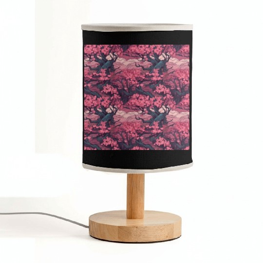 Anime Euphoria: Fantasy Cherry Blossom Dreamscape Fabric Lamps