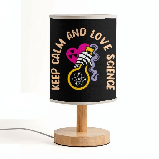 Keep Calm And Love Science Fabric Lamps