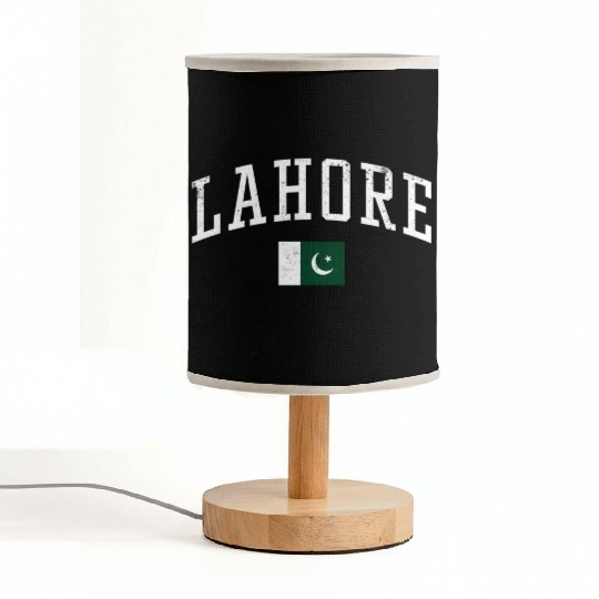 Lahore Pakistan Cory Flag Vacation Fabric Lamps