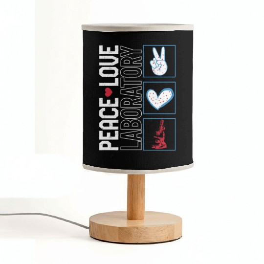 Science Fabric Lamps, Peace Love Laboratory Fabric Lamps,