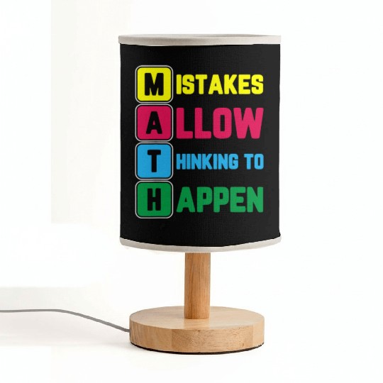 Im Math Teacher Love Math Mistakes Allow Thinking Fabric Lamps