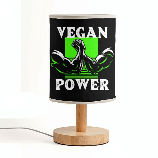 Vegan Power Gym Workout Fabric Lamps