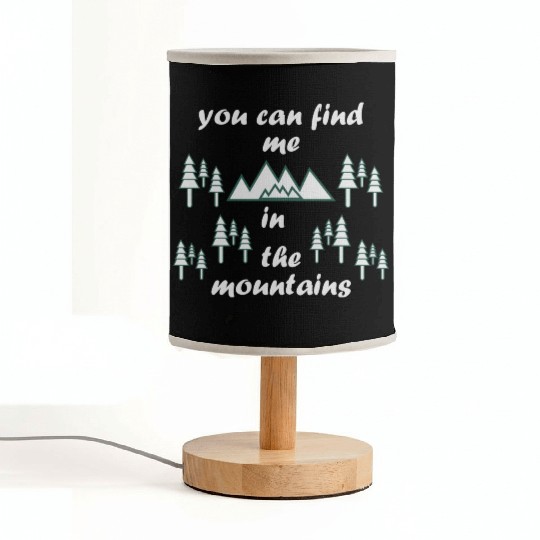 Take a Hike, Hiking Lover, Adventure, Nature. Fabric Lamps