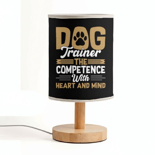 Dog Trainer The Competence With Heart & Mind Train Fabric Lamps