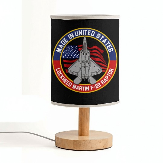 F 22 Raptor Made in USA Fabric Lamps