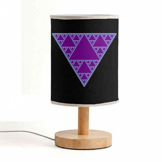 90s Triangle of Teal and Purple Fabric Lamps