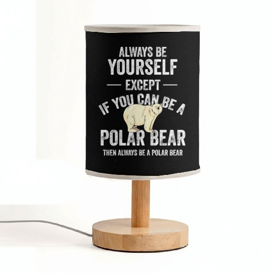 Be A Polar Bear Polar Bear Zookeeper Animal Fabric Lamps