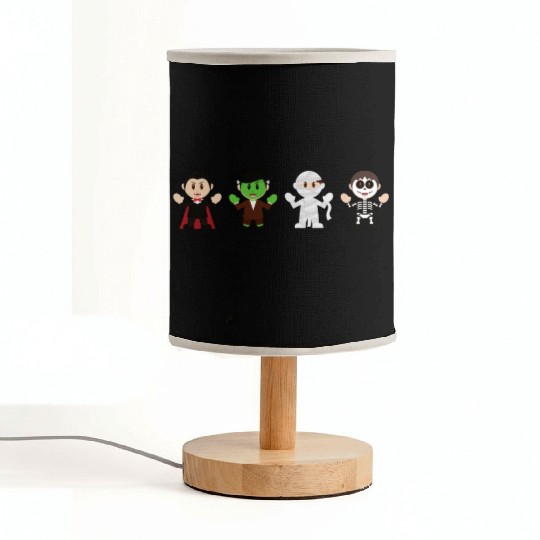 Dracula, Mummy, Skeleton Fabric Lamps