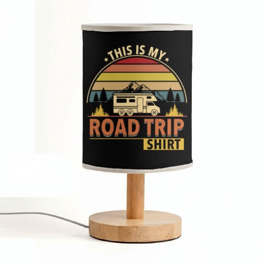 This Is My Road Trip Fabric Lamps - Camper Gift Fabric Lamps