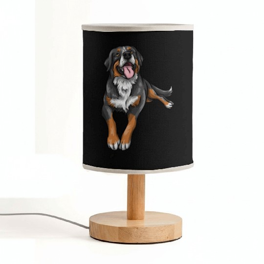 Cute Bernese Mountain Dog Fabric Lamps