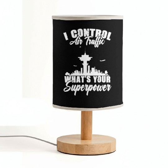 Air Traffic Control Funny Aviation For Atc Flight Fabric Lamps