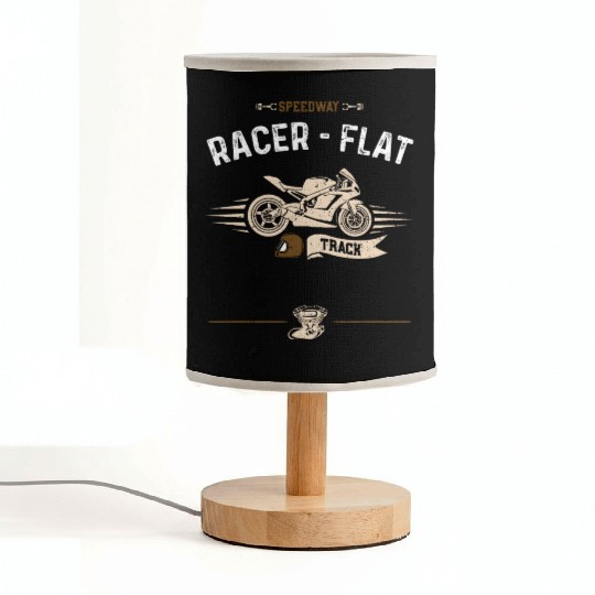 Speedway Racer - Flat Track Fabric Lamps