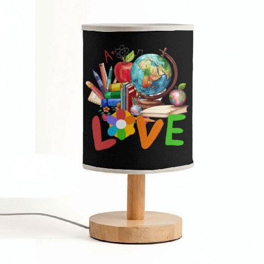 Teacher life , Retro teacher back to school Fabric Lamps