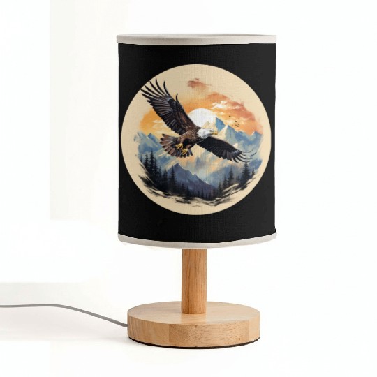 Bald Eagle as America's Symbol Fabric Lamps