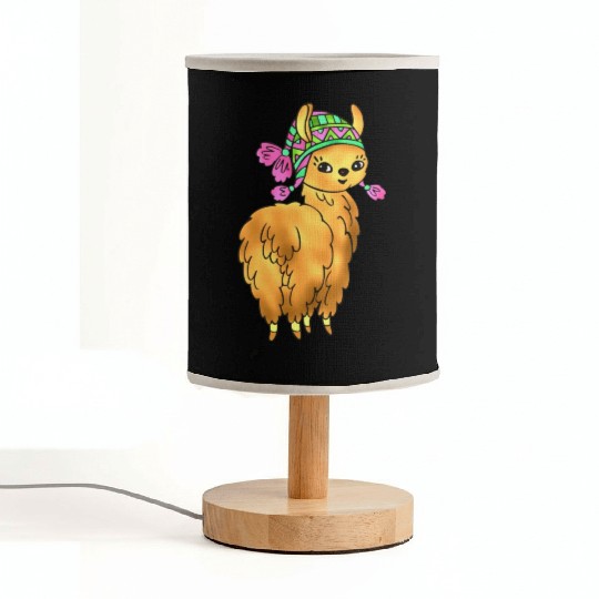 Spring Llama Fabric Lamps