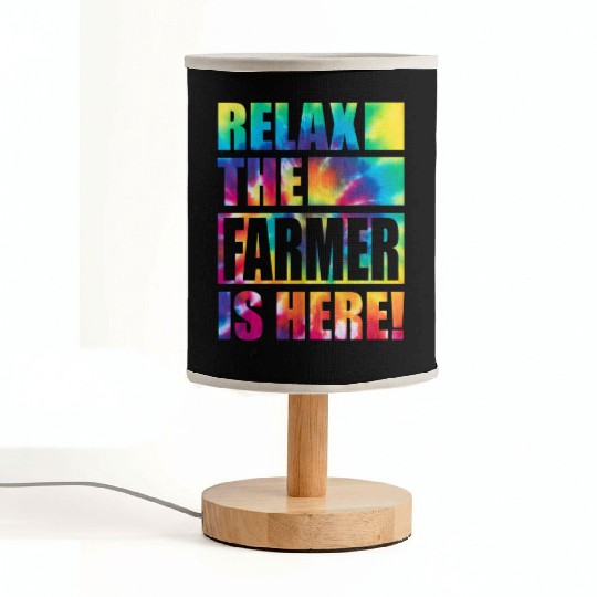Relax the Farmer Is Here Fabric Lamps