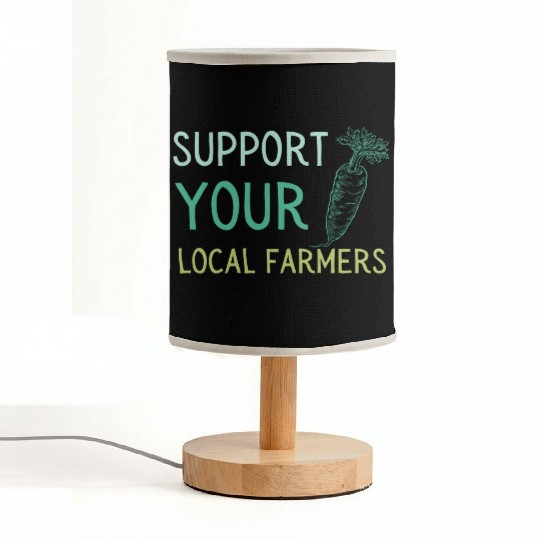 Support Local Farmers Carrot Fabric Lamps