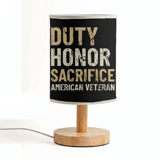 American Veteran | US Veteran | Military Veteran Fabric Lamps