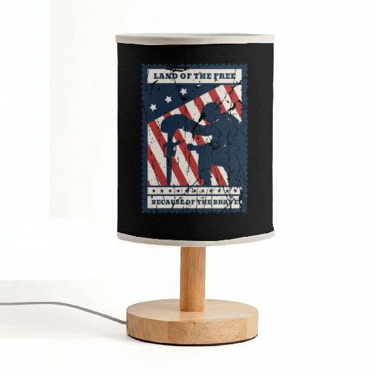 American Veteran | US Veteran | Military Veteran Fabric Lamps