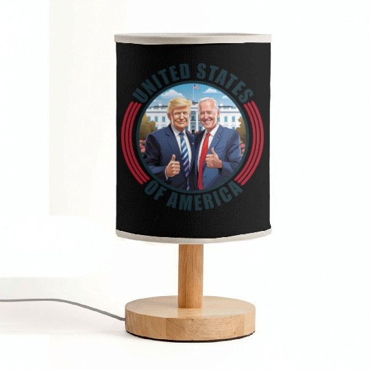 President USA Donald Trump Joe Biden Fabric Lamps