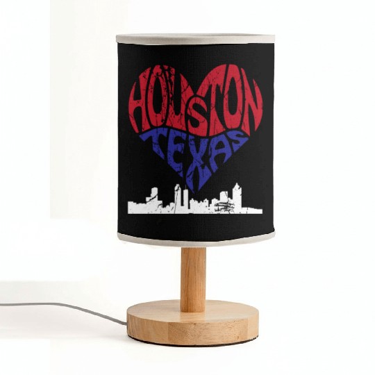 Houston Texas Pride Embrace the Spirit Fabric Lamps