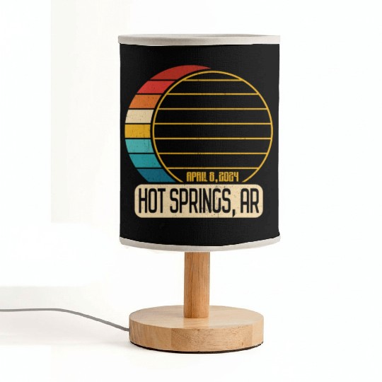 Total Solar Eclipse Arkansas Hot Springs 4 28 2024 Fabric Lamps