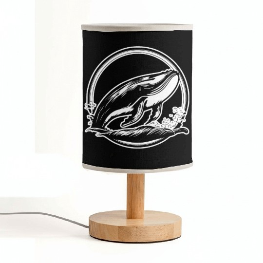 Whale Ocean Marine Fabric Lamps