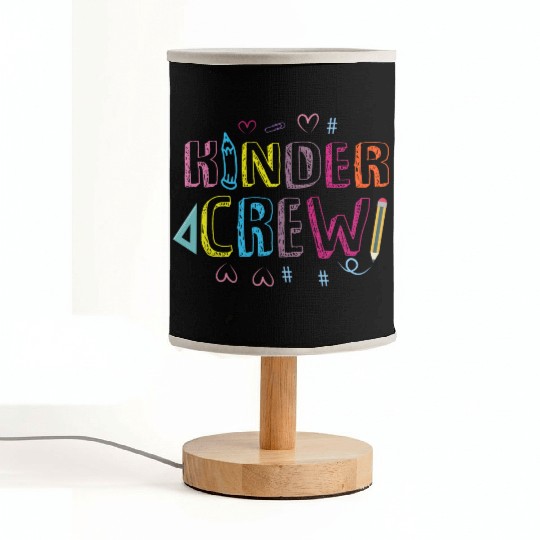 Kinder Crew Kindergarten Preschool Teacher Fabric Lamps