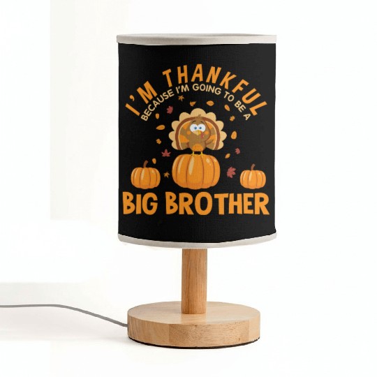 Thanksgiving Going To Be A Big Brother Pregnant Fabric Lamps