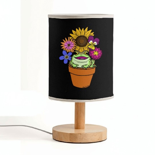 Flower Pot Toad Fabric Lamps