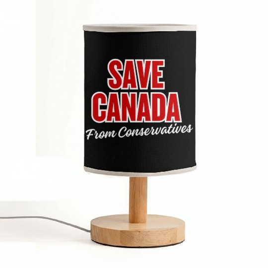 Save Canada from Conservatives (Green) Fabric Lamps