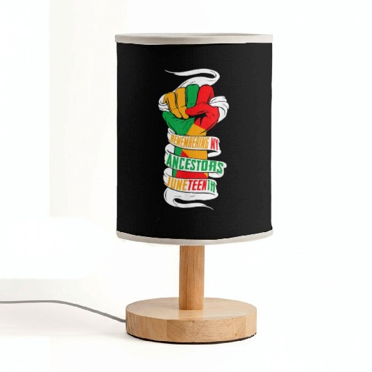 Remembering My Ancestors Juneteenth Black History Fabric Lamps