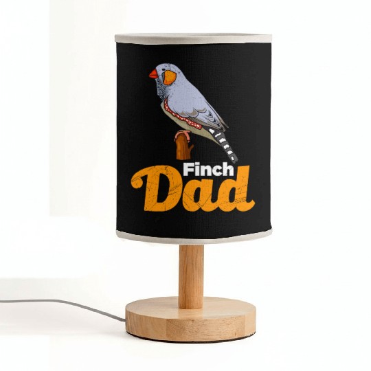 Finch Dad Zebra Finches Bird lover Finch Bird Fabric Lamps