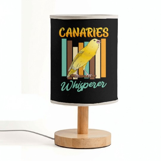 Canary Whisperer Bird lover Canaries Fabric Lamps