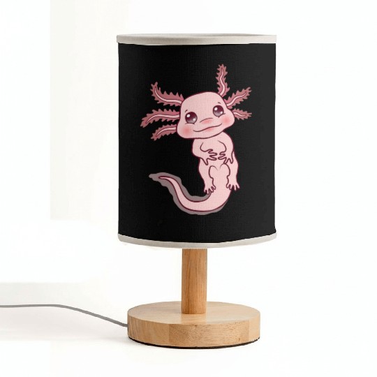 Cute Pink Kawaii Axolotl Lover Sweet Adorable Fish Fabric Lamps