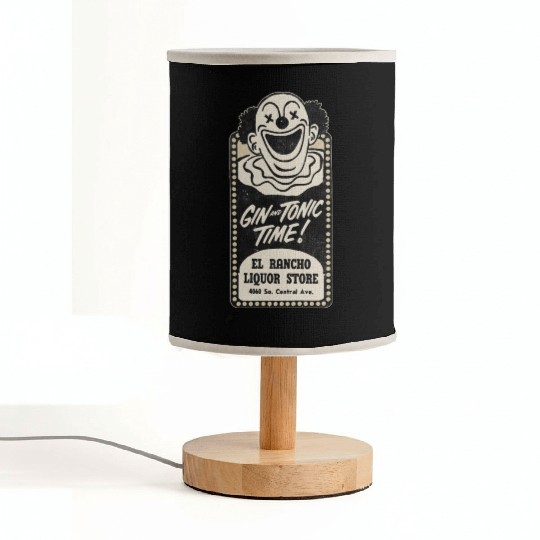 Vintage Clown Liquor Store South Central Fabric Lamps