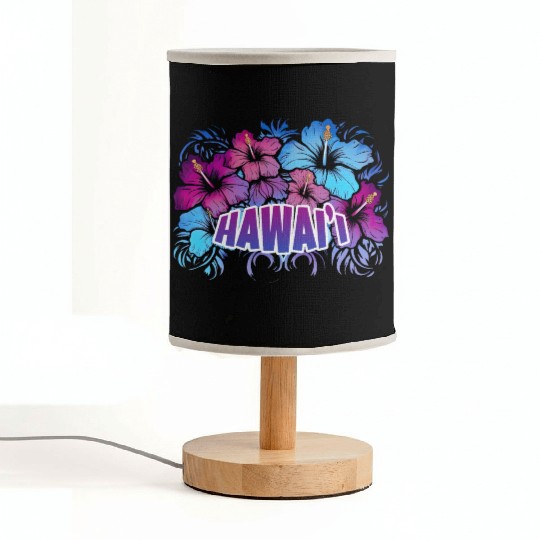 Hawaii Hibiscus Flower - Tropical Island Beauty Fabric Lamps